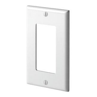 Decora Single Device Wallplate / GFCI, Regular Size, Thermoplastic Nylon, Device Mount - White - Groupe Phenicie Electrique Inc.