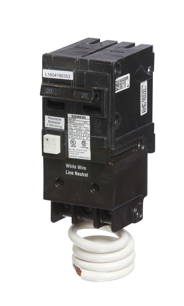 DISJ DFT 30A 2P 240V 10KA PLUG-IN BIPOL 5MA - Groupe Phenicie Electrique Inc.