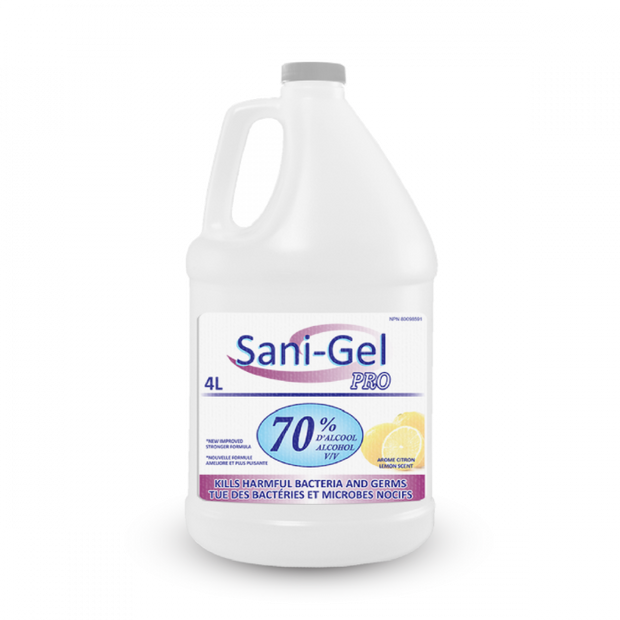 4L Sani-Gel Pro 70% Ethanol & Stand Hand Sanitizer 4 Liter pump and stand - Groupe Phenicie Electrique Inc.